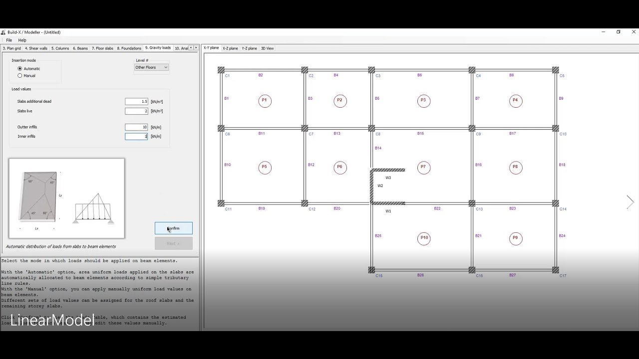 Build-X 2.0 freeware for Structural Analysis using OpenSees (linear elastic analysis)