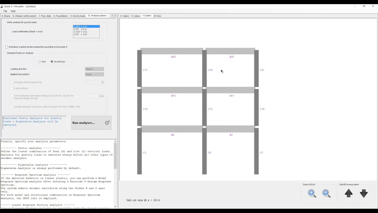 Build-X 2.0 freeware for Structural Analysis using OpenSees (nonlinear analysis)