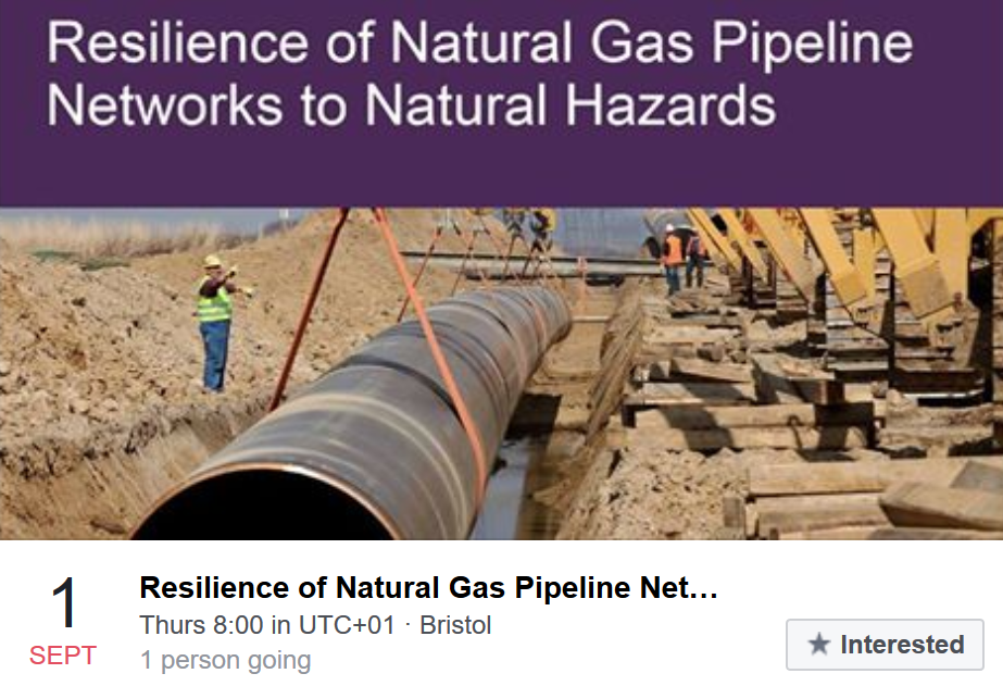 International Workshop on "Seismic Resilience of Natural Gas Pipeline Networks"