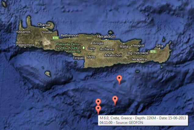 Magnitude 6 earthquake, Crete, Greece