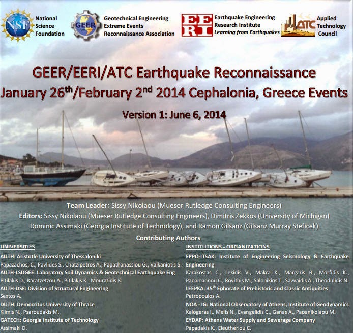 Reconnaissance report on the dual Cephalonia Earthquake