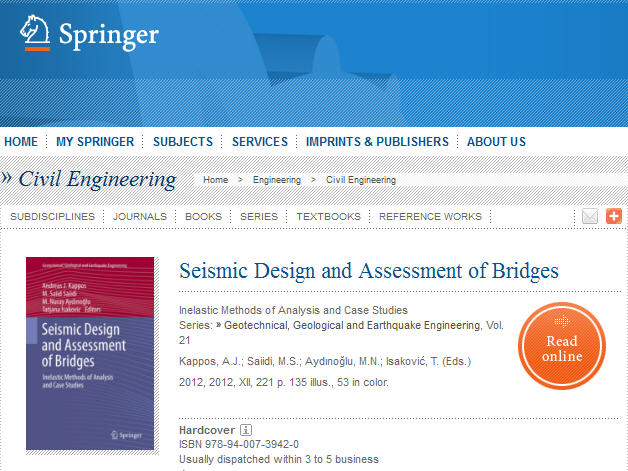 Seismic Design and Assessment of Bridges