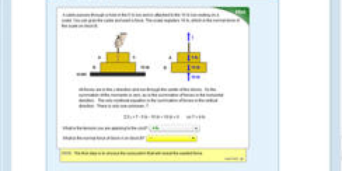 Web-based statics course