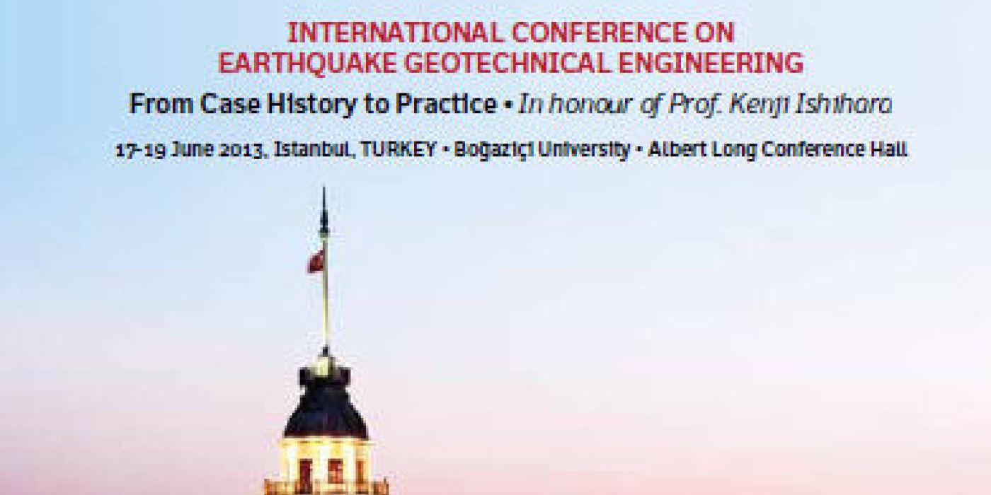 International Conf. on Earthquake Geotechnical Engineering: From Case History to Practice • In honour of Prof. Kenji Ishihara