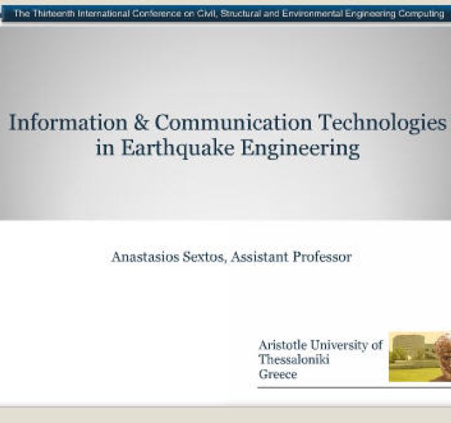 Information and Communication Technologies in Earthquake Engineering
