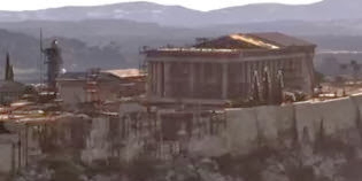 3D visualization of the construction the Parthenon, Ancient Greece