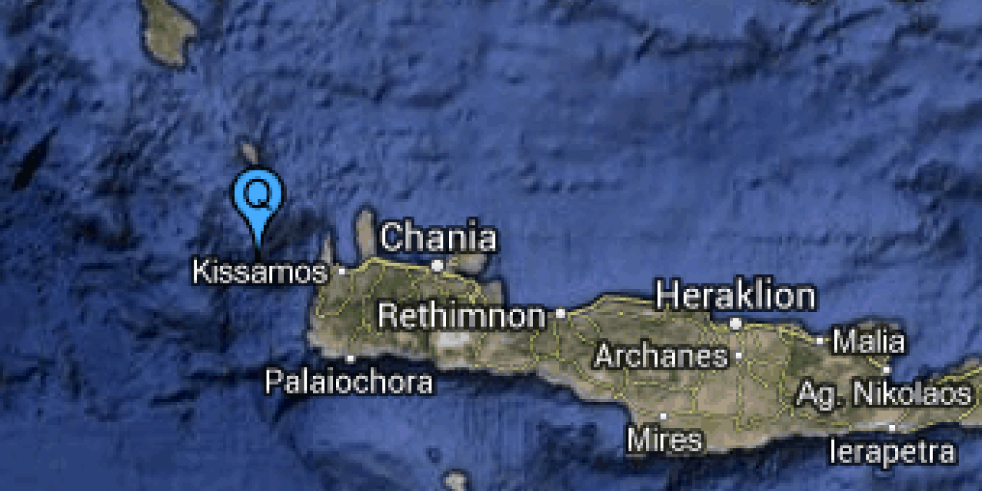Strong earthquake magnitude Ms=6.2 near Chania, Crete