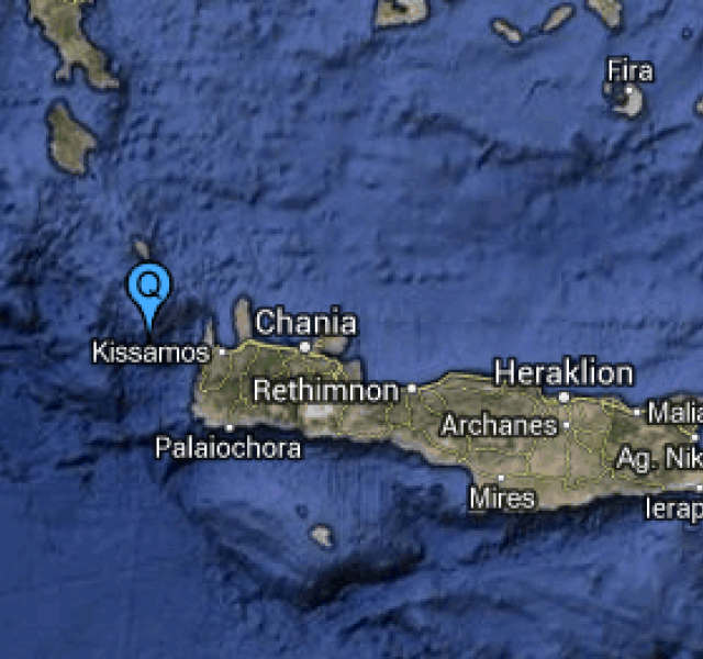 Strong earthquake magnitude Ms=6.2 near Chania, Crete