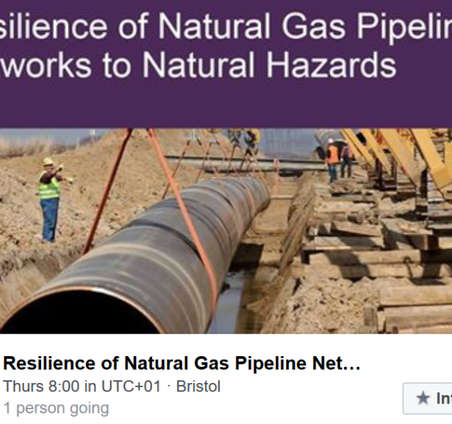 International Workshop on "Seismic Resilience of Natural Gas Pipeline Networks"