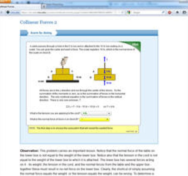 Web-based statics course