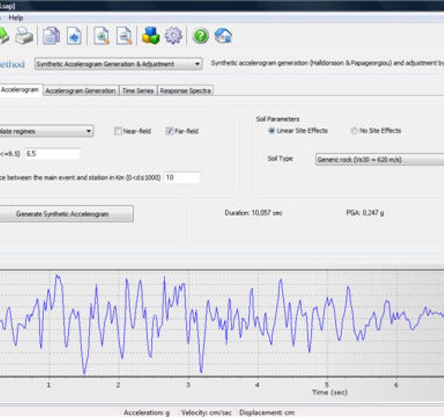 Seismo-Artif: a new freeware for generating artificial earthquake accelerograms