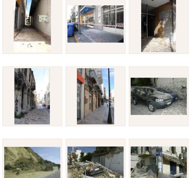 Πρώτες εικόνες από το σεισμό της Ανδραβίδας
