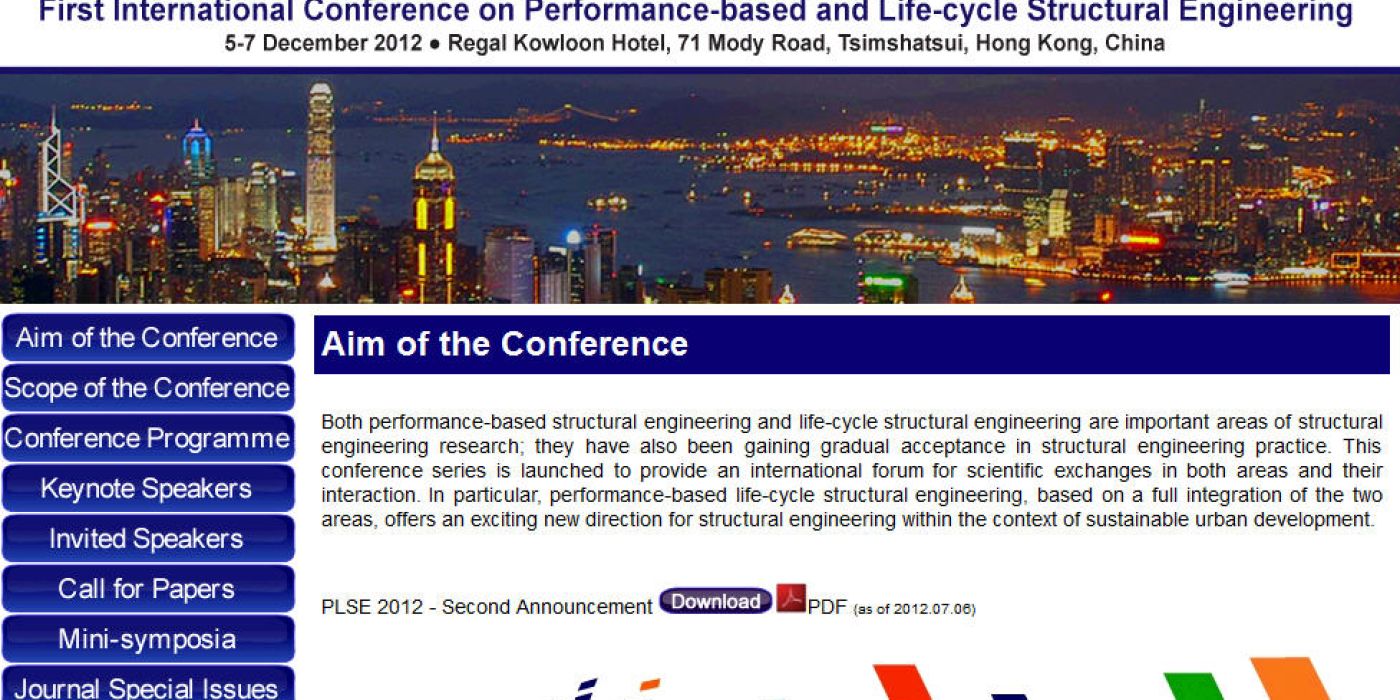 First International Conference on Performance-based and Life-cycle Structural Engineering